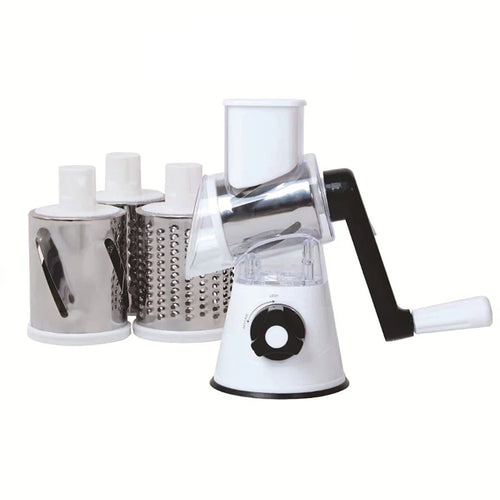 Kitchen Multifunctional Vegetable Slicer Fruit Cutter Cheese Shredder Tabletop Rotary Drum Grater