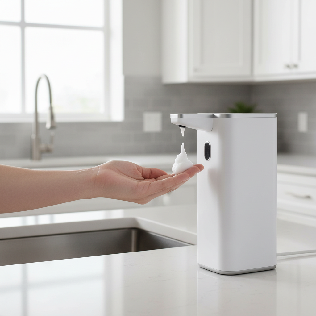 Touchless Automatic Soap Dispenser at kitchen sink