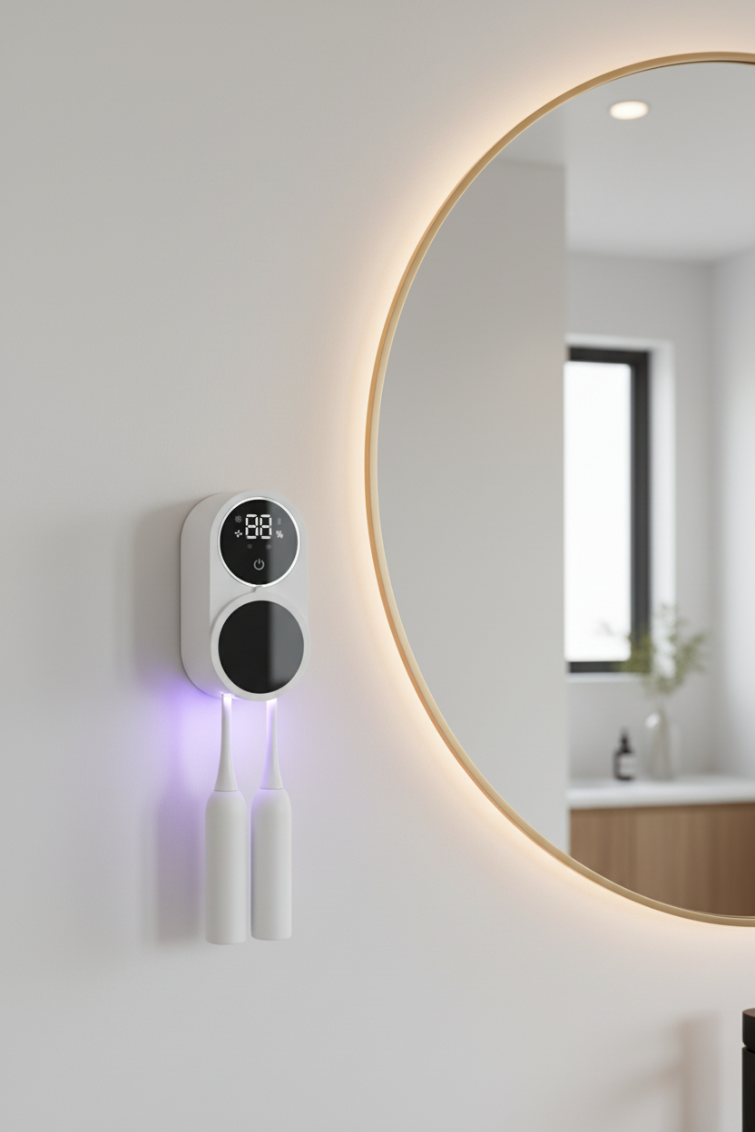UV Toothbrush Sanitizer - Lifestyle Bathroom