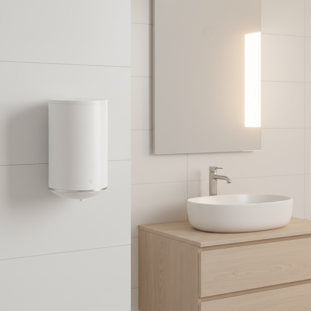 Touchless Automatic Soap Dispenser wall mounted in bathroom