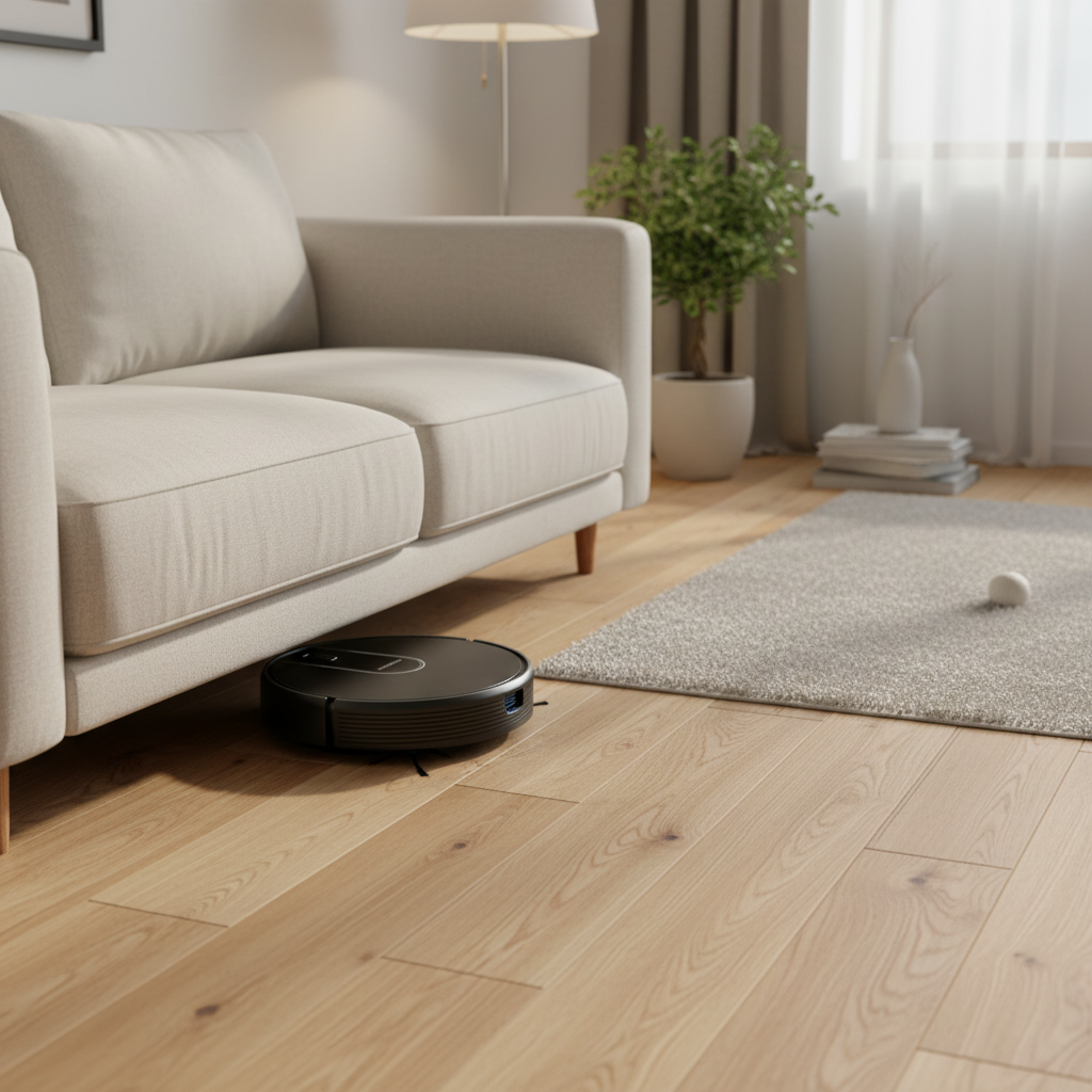 Robot vacuum living room image
