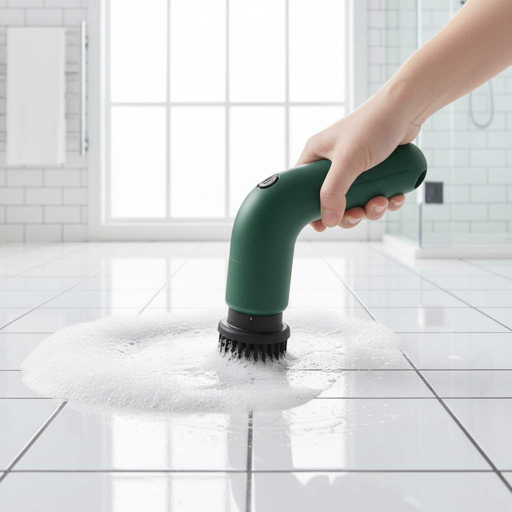 Tiles scrubbing action