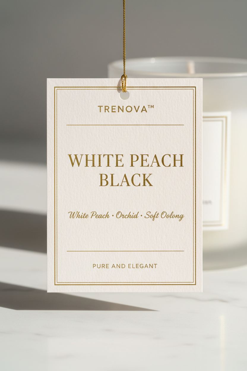 Trenova™ White Peach Black Scent Card