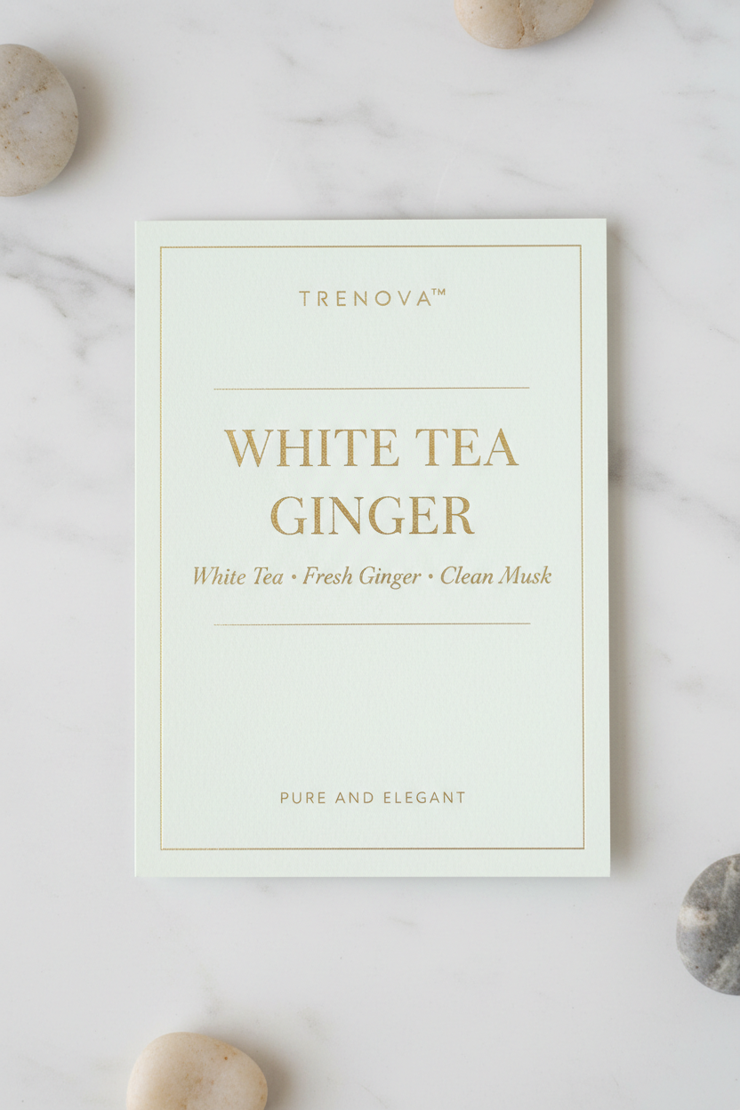 Trenova™ White Tea Ginger Scent Card